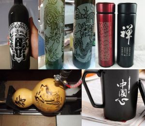 哈尔滨依兰县酒瓶葫芦工艺品激光雕刻机